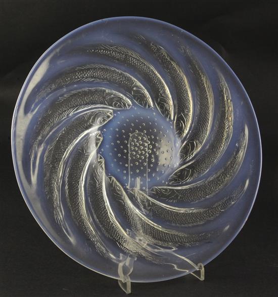 A Rene Lalique Poissons dish, 32cm